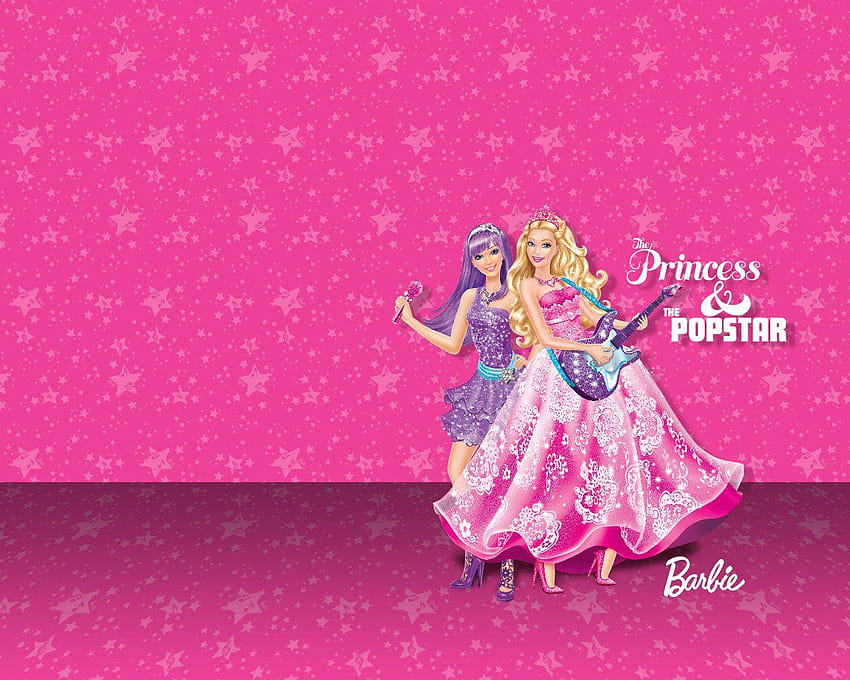 Film Barbie Princess Barbie Princess & The Pop Star, latar belakang barbie Wallpaper HD