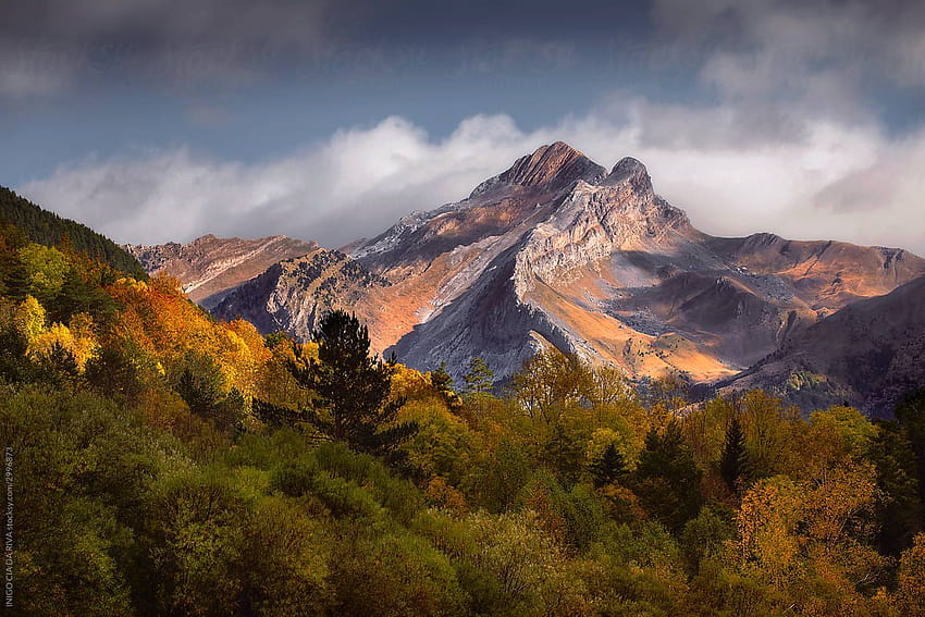 Pyrenees mountain range at autumn by INIGO CIA DA RIVA HD wallpaper