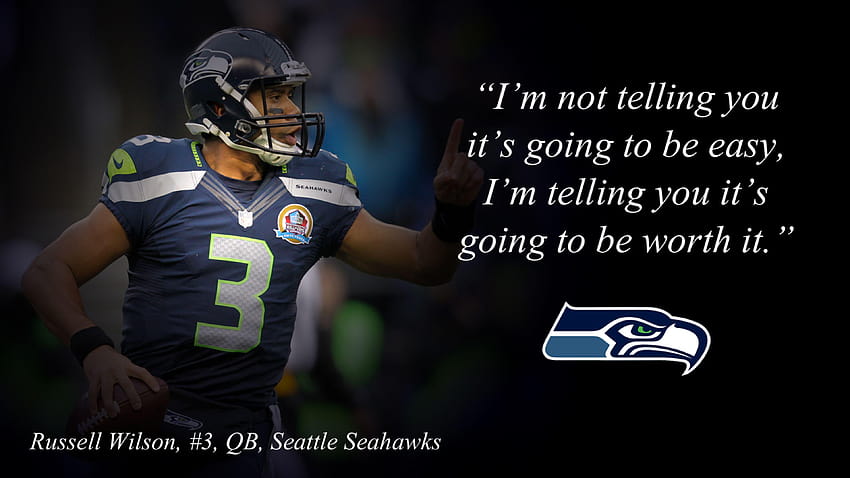 Quotes Russell Wilson, russell wilson 2018 HD wallpaper