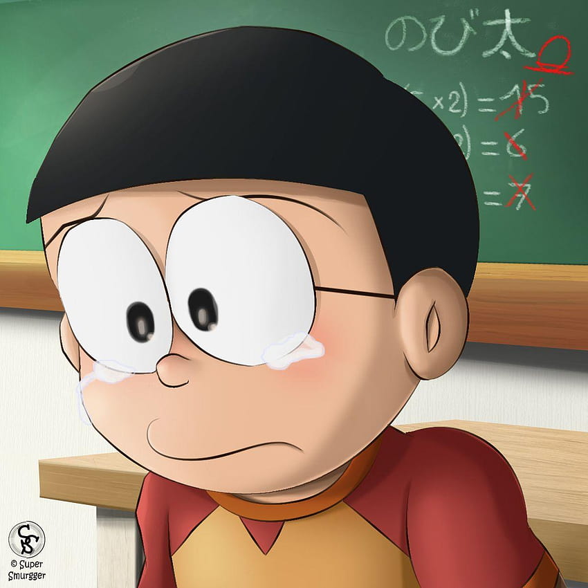 슬픈 노비타, 미친 선생님, 기쁜 동급생 by SuperSmurgger on, nobita HD 전화 배경 화면