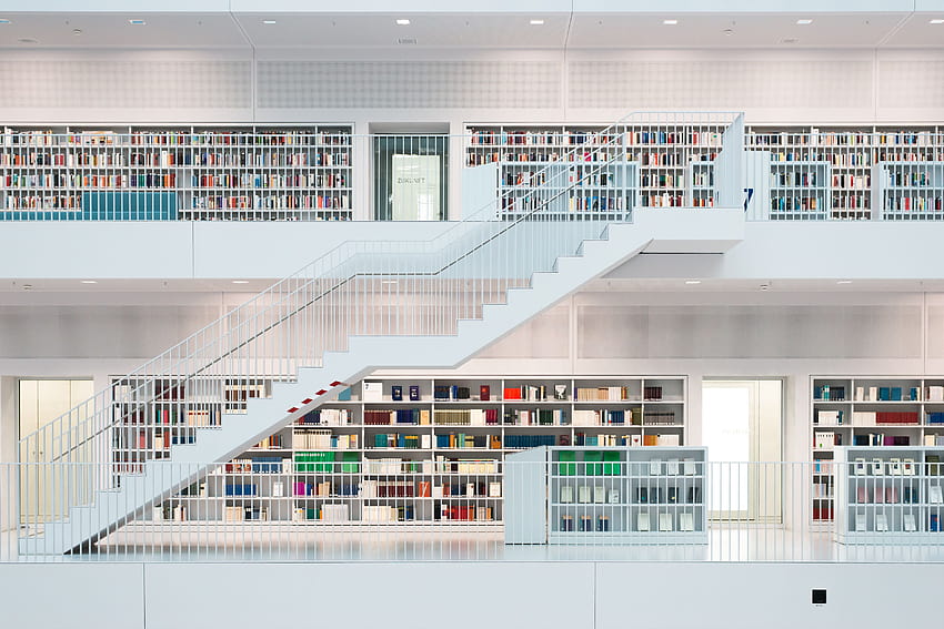 : เบา, สถาปัตยกรรม, ทันสมัย, บันได, deutschland, ออกแบบ, ยูโรปา, สดใส, Stuttgart, ห้องสมุด, นรก, หนังสือ, moderne, สถาปนิก, ชั้นหนังสือ, แคลร์, livres, bucher, treppen, escaliers, bibliotheque, badenwurttemberg, badenwuerttemberg, ห้องสมุดสมัยใหม่ วอลล์เปเปอร์ HD