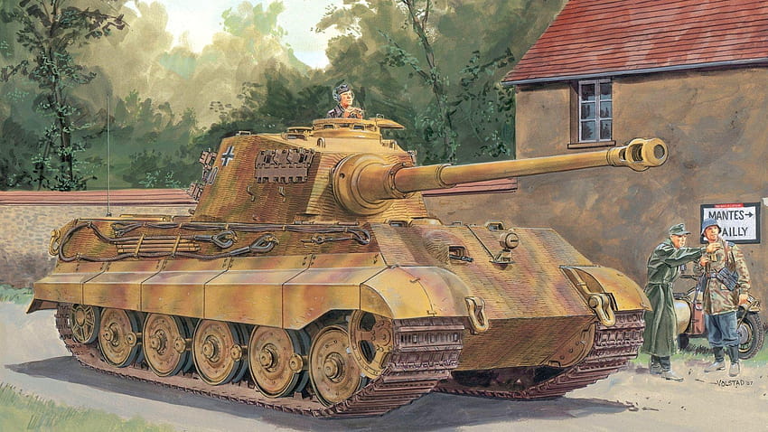 1920x1080 Königstiger, Deutschland, die Deutschen, die Wehrmacht, Panzer HD-Hintergrundbild