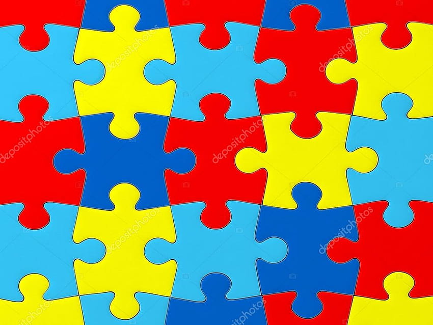 Download Autism Puzzle Pieces Pattern | Wallpapers.com