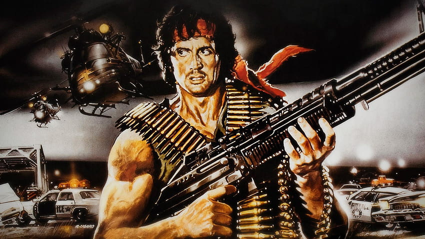 Rambo Sylvester Stallone Machine guns Movies, sylvester stallone 2018 HD wallpaper