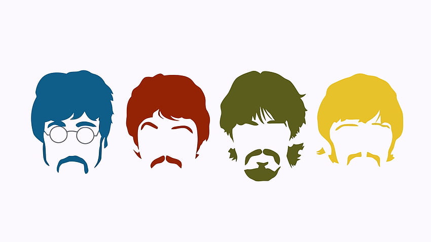 The Beatles Music, los beatles minimalistas fondo de pantalla