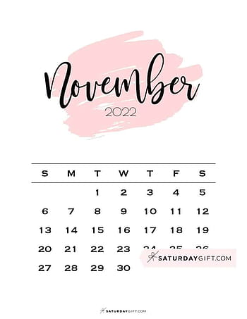 November 2022 Calendar HD phone wallpaper  Peakpx