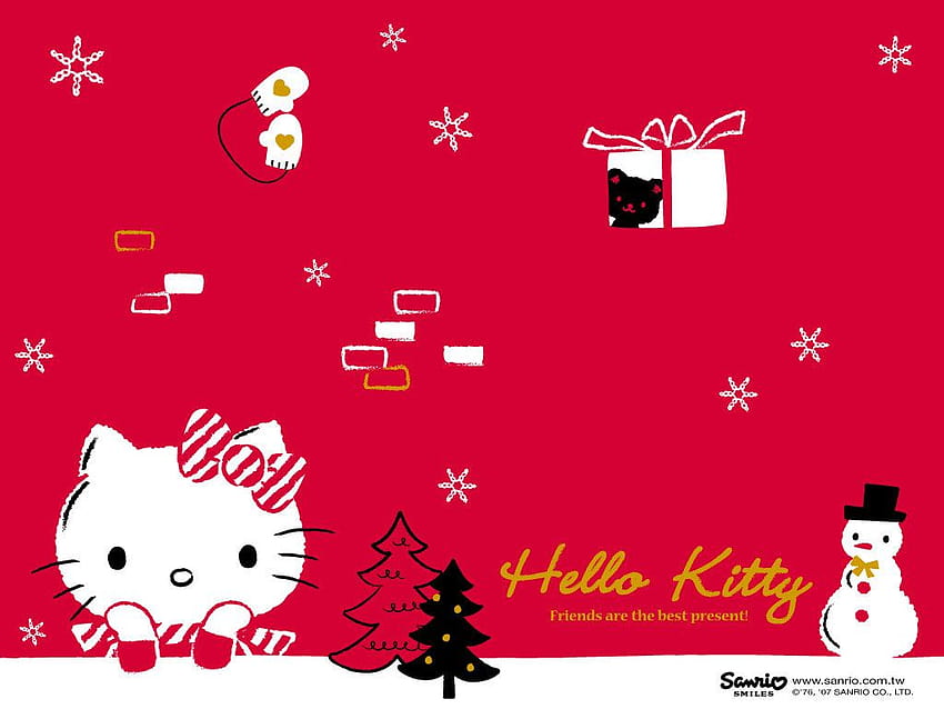 Hello kitty christmas kawaii here kawaii from 1024x769 for your  Mobile   Tablet HD wallpaper  Pxfuel