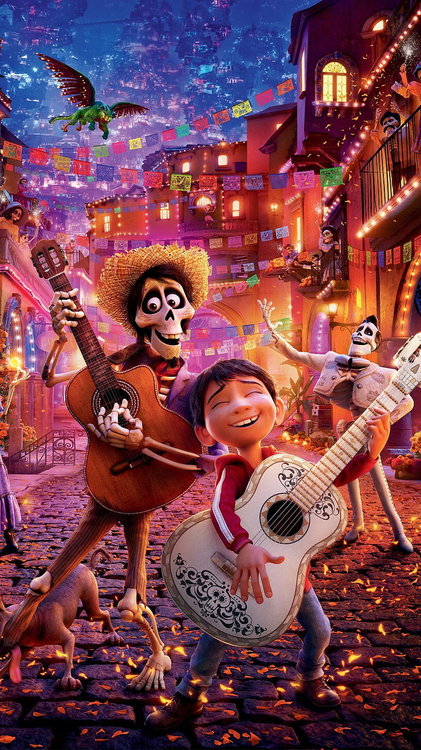 Coco Pixar, Cocoskelett HD-Handy-Hintergrundbild