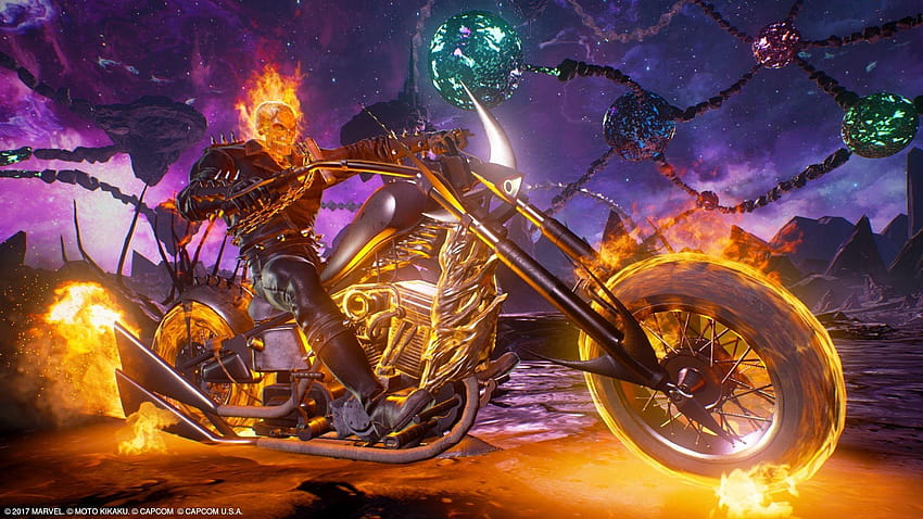Ghost Rider Bike, cavaliere fantasma 3d Sfondo HD