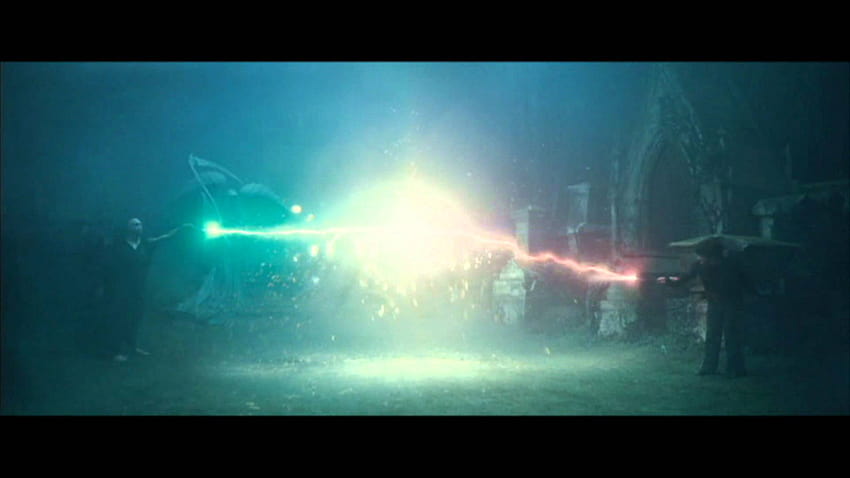 Harry Potter Voldemort Duell, Harry Potter und Lord Voldemort kämpfen HD-Hintergrundbild