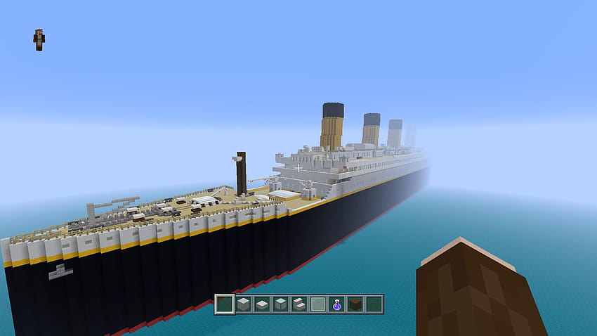 So this is a 1:1 scale model of the R.M.S. Titanic that I designed, minecraft titanic HD wallpaper