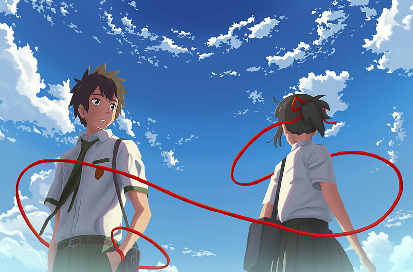Your Name., red string of fate HD wallpaper