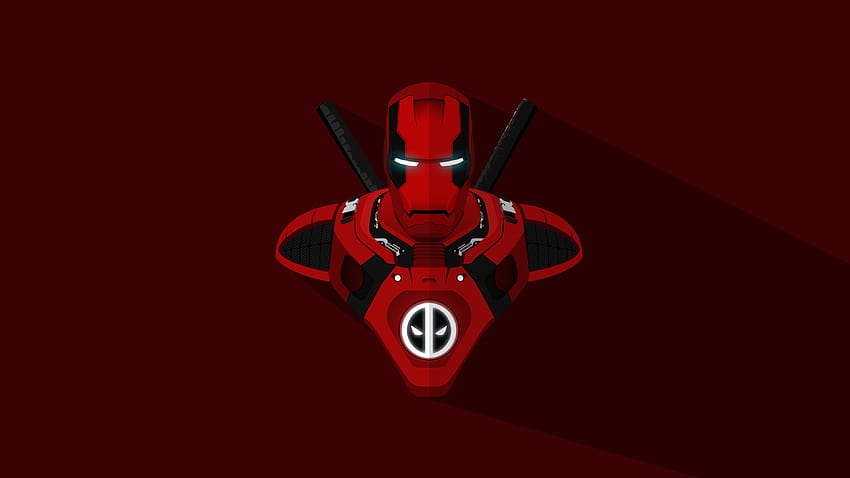 Iron Man Deadpool Crossover HD wallpaper