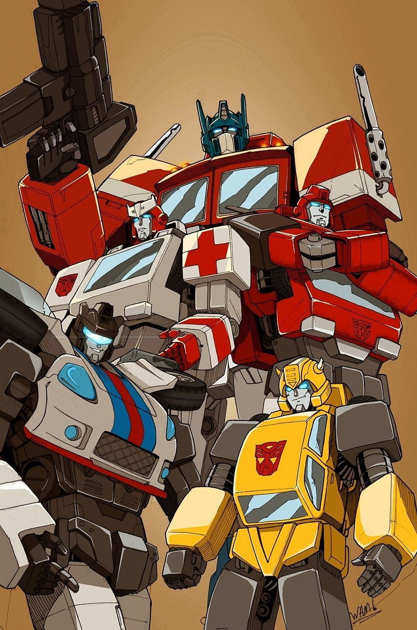 Optimus Prime, Iron hide, Ratchet, Bumblebee and Jazz! :) The boys love to fight! https://www.you…, ironhide transformers franchise HD phone wallpaper