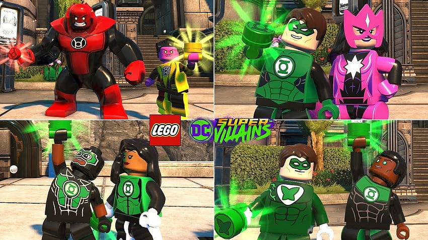 All Green Lantern Characters in LEGO DC Super Villains, green lantern ...