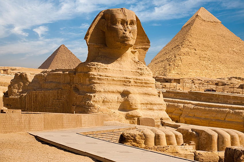 Egypt Sphinx Pyramid Cities HD wallpaper