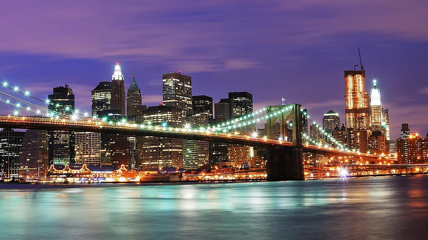 United States New York City Night HD wallpaper | Pxfuel