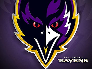 Download Baltimore Ravens Front Face Logo Art Wallpaper