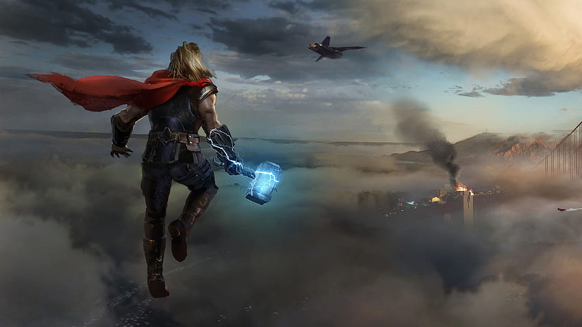 Thor Approaching Marvels Avengers Games, marvel avengers pc HD wallpaper