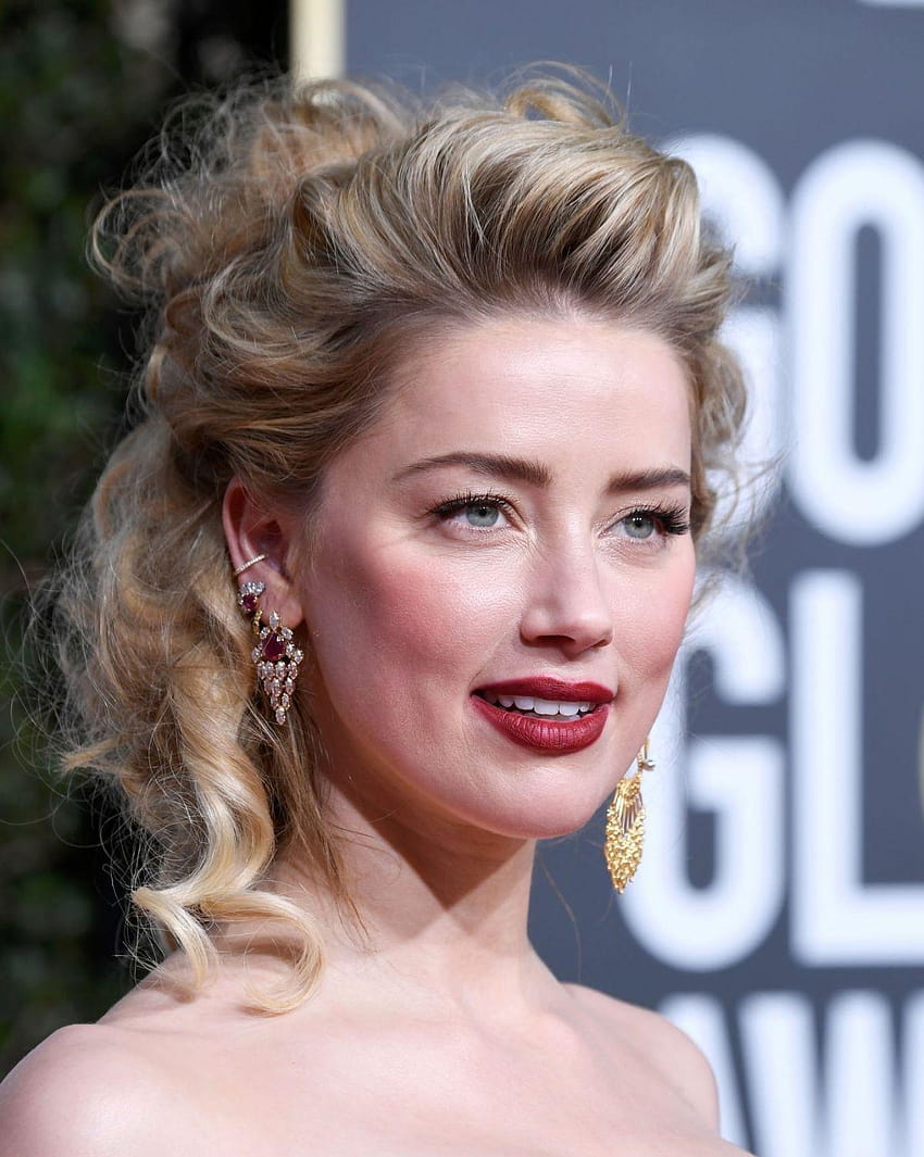 Amber Heard at 2019 Golden Globe Awards in Beverly Hills, amber heard 2019 HD phone wallpaper