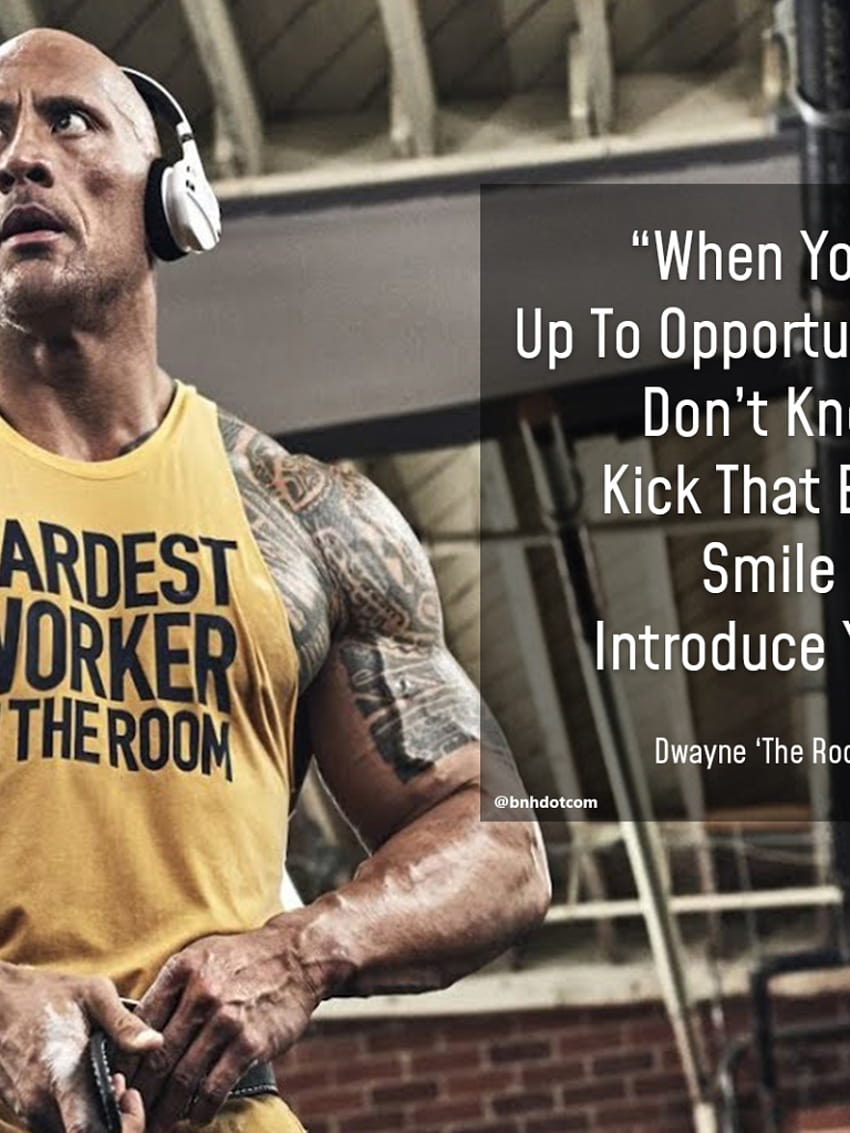 Dwayne Johnson workout Quotes Style Art The Rock Tattoo [1558x1066] for your , Mobile & Tablet HD phone wallpaper