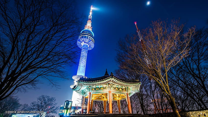 The Highest Point in Seoul, namsan tower HD wallpaper