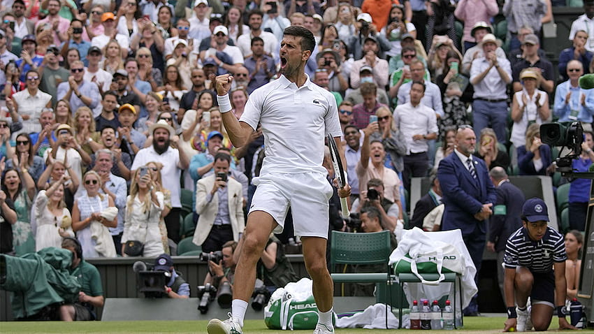 Wimbledon 2022: Novak Djokovic bangkit untuk mengalahkan Jannik Sinner; maju ke semifinal, juara novak djokovic wimbledon 2022 Wallpaper HD