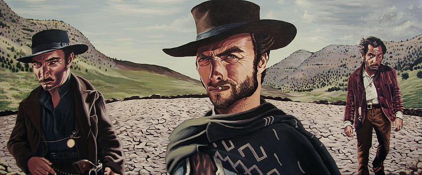 ความดีความเลวและความอัปลักษณ์ Western Clint Eastwood G วอลล์เปเปอร์ HD