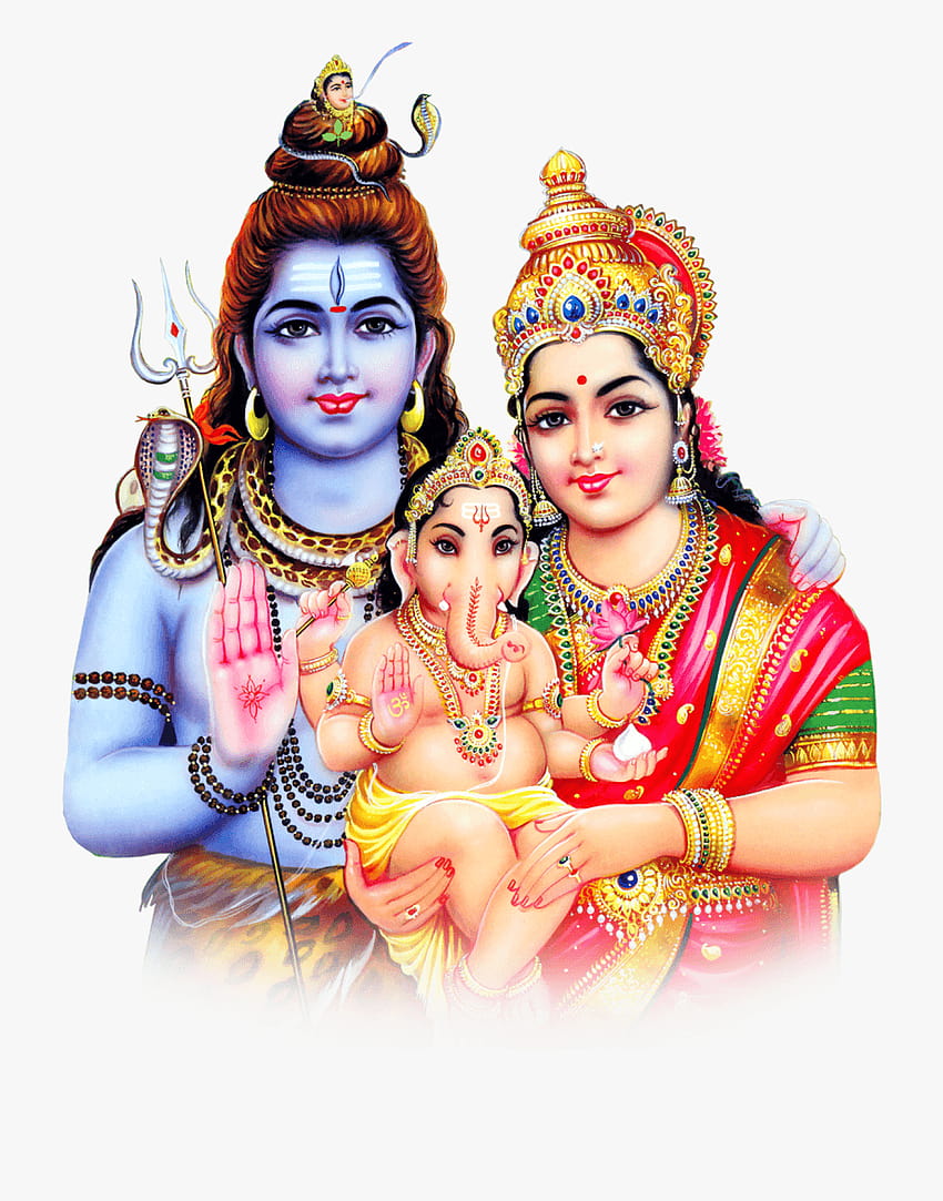 Lord Shiva Parvati Ganesh, shiva çizgi filmleri HD telefon duvar kağıdı