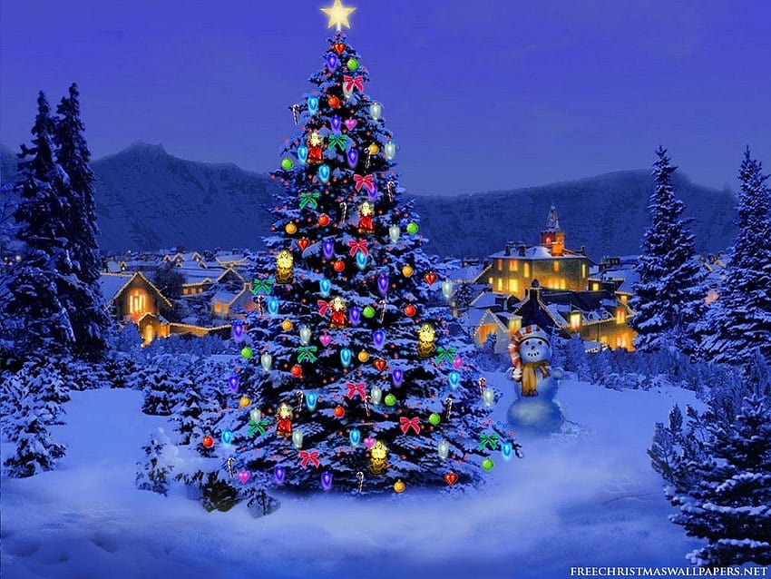 5 Christmas Tree, christmas trees cute HD wallpaper