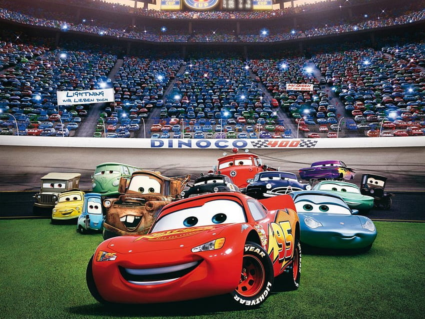Disney Cars, filmy o samochodach wyścigowych Tapeta HD