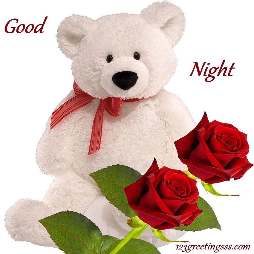Romantic Good Night Teddy Bear: snuggle up with your loved one tonight!