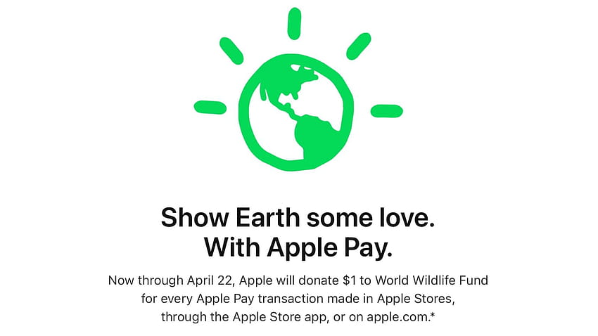 Apple Celebrating Earth Day With $1 Donation for Every Apple Store Purchase Made With Apple Pay HD wallpaper