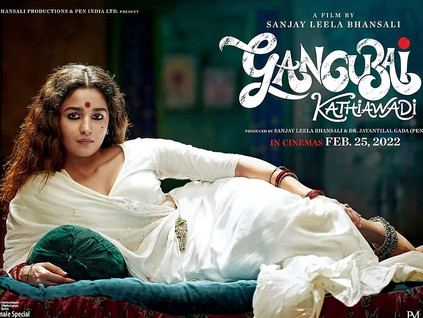 Alia Bhatts „Gangubai Kathiawadi“-Trailer erscheint am Freitag!, Bollywood-Filmplakat 2022 HD-Hintergrundbild