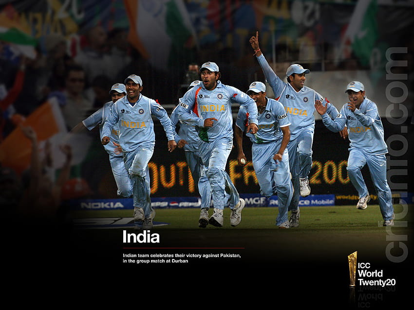 India team after beating Pakistan in group match, india vs pakistan HD wallpaper