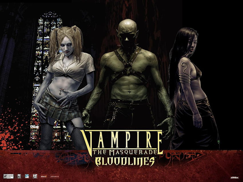비디오 게임 되감기: Vampire: The Masquerade, vtm bloodlines 2 게임 HD 월페이퍼