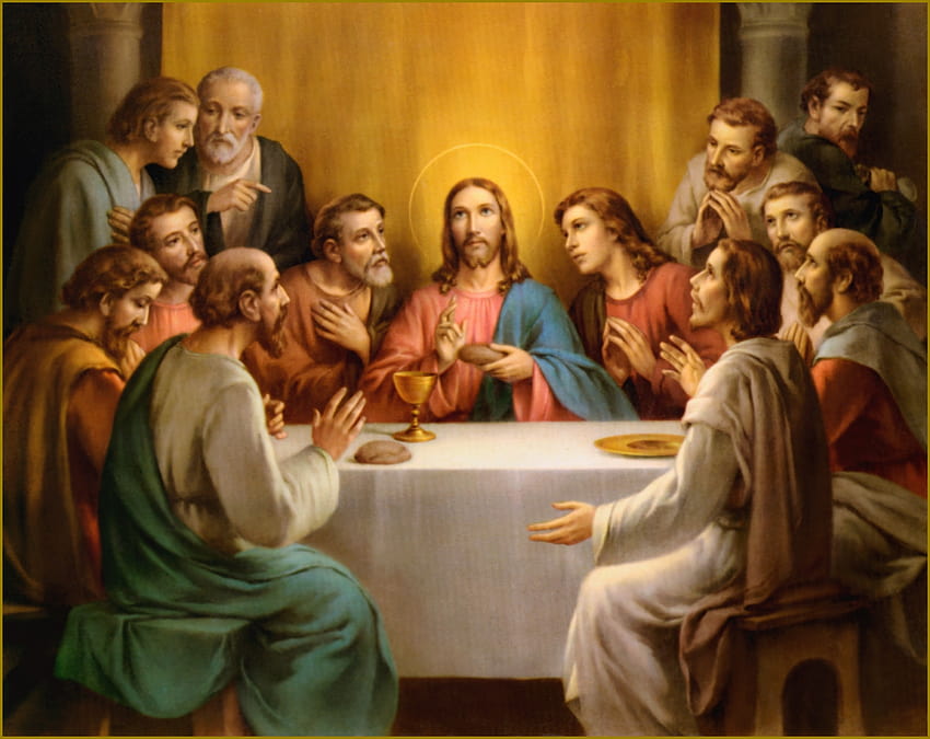 > İsa'nın Son Akşam Yemeği, son akşam yemeği için HD duvar kağıdı