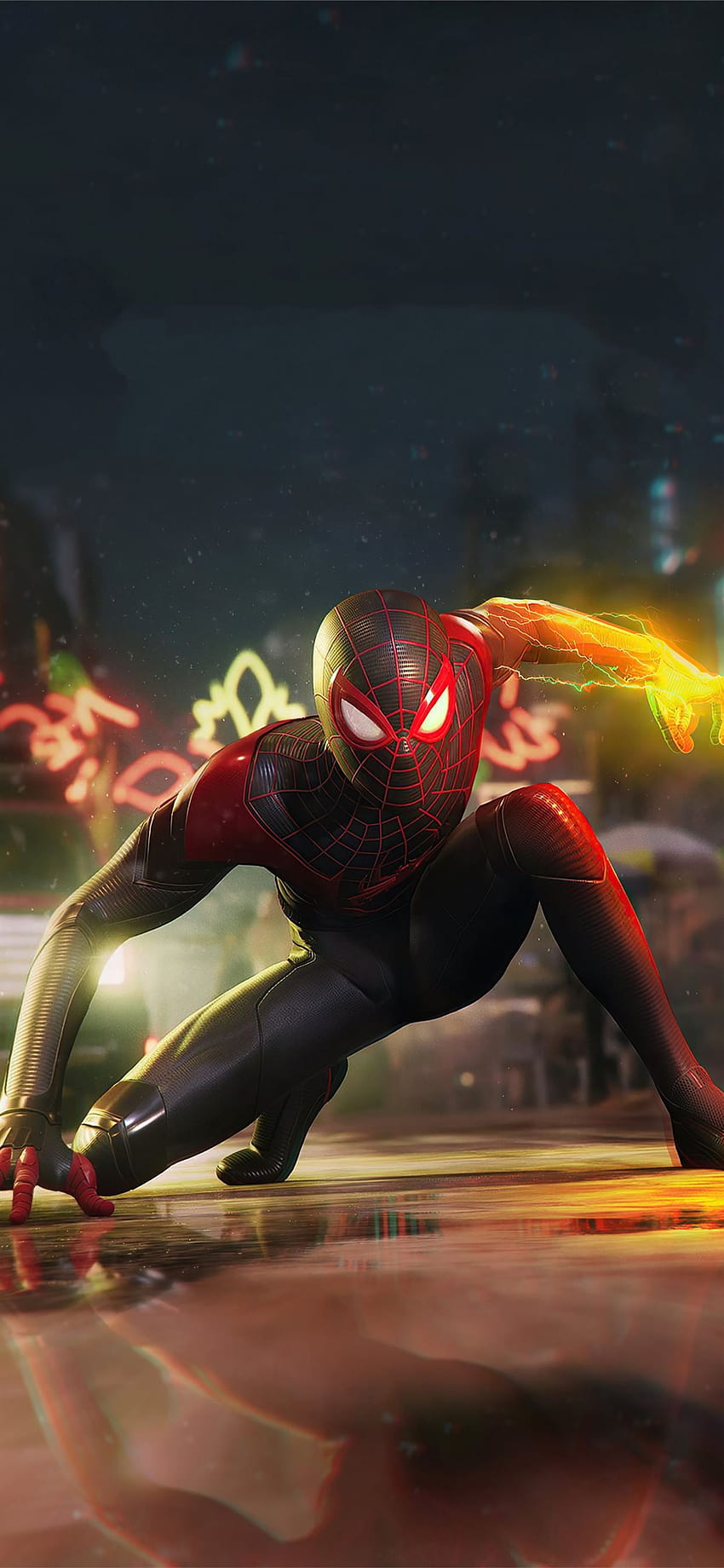 2020 Marvels Spider Man Miles Morales neues iPhone X, Miles Morales Telefon HD-Handy-Hintergrundbild
