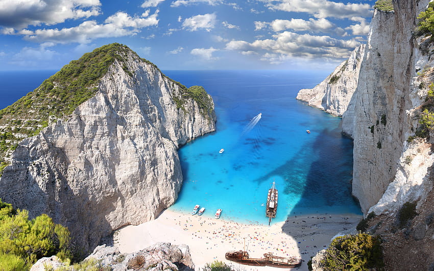 fondos de pantalla de playa de grecia