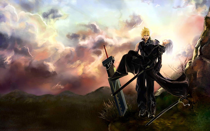 Final Fantasy Cloud Strife Group, kadaj HD-Hintergrundbild