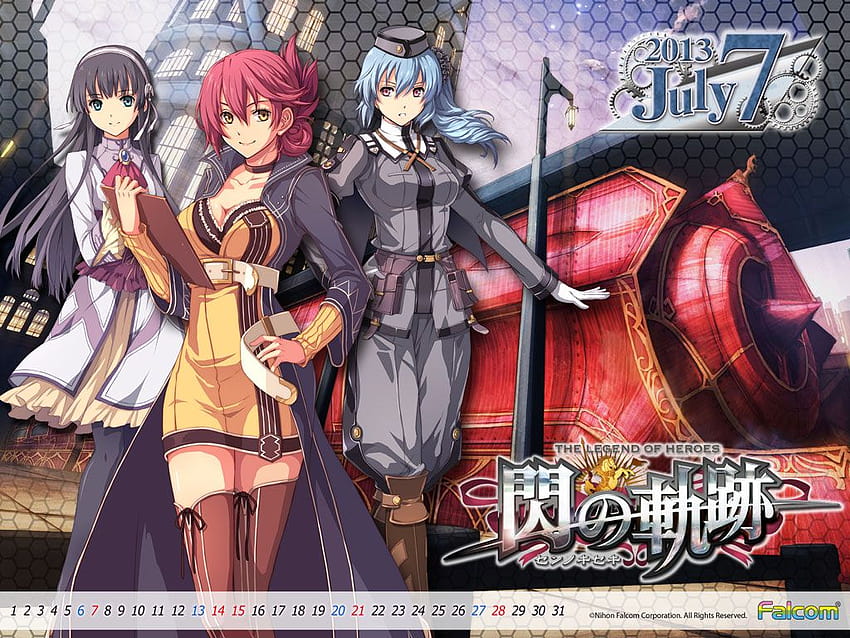 Falcom Calendar Updated With July 2013 – Endless History HD wallpaper