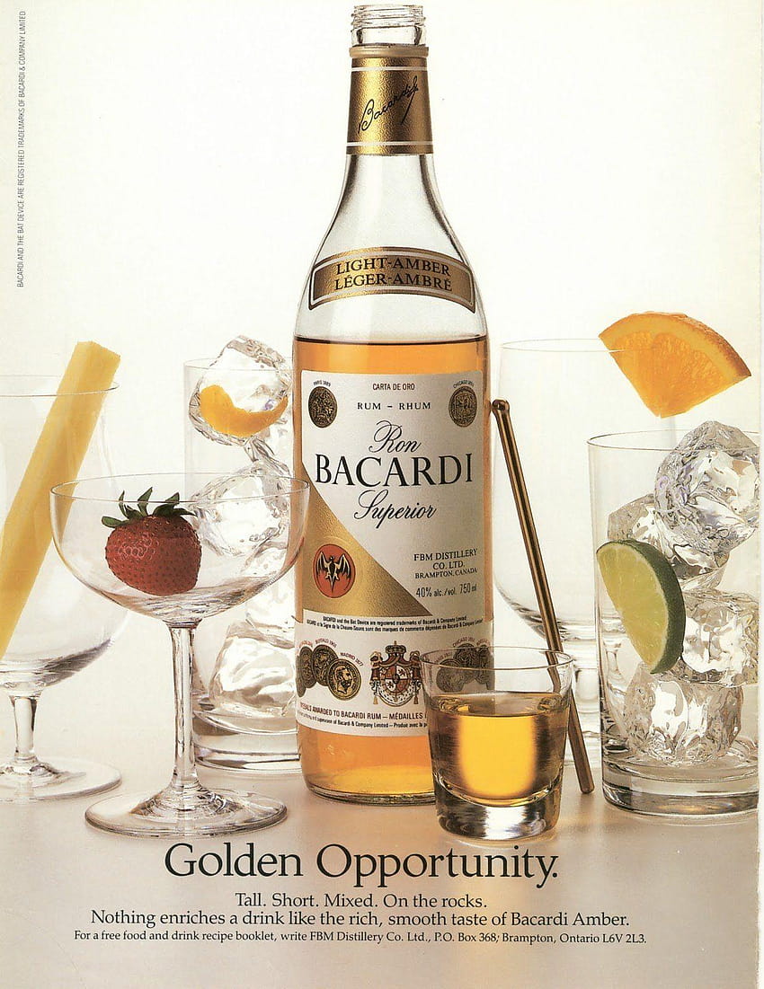 Rum Bottle, bacardi HD phone wallpaper