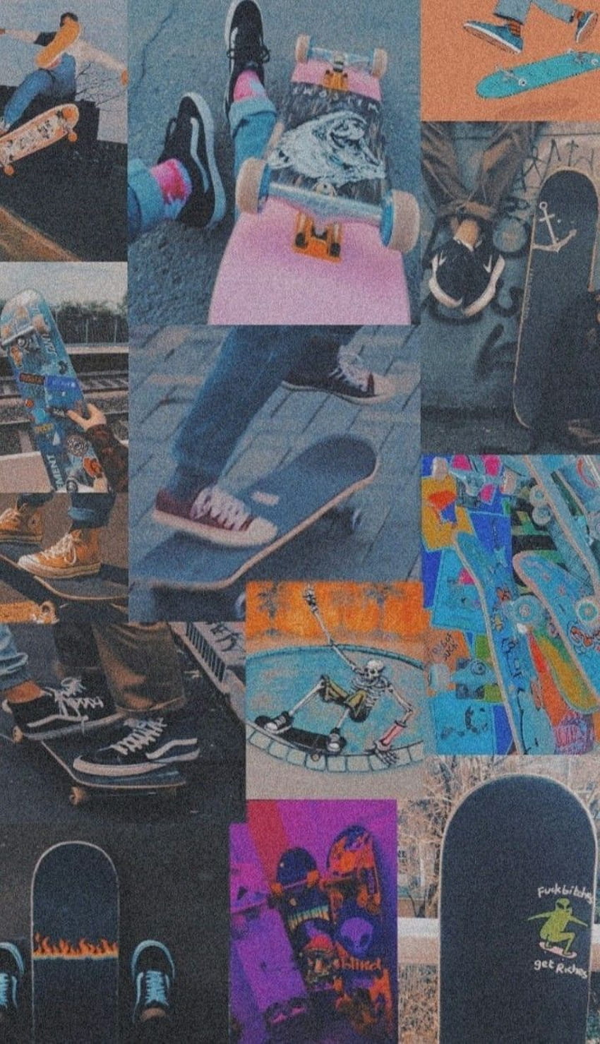 Retro Skateboard, skater girl iphone HD phone wallpaper
