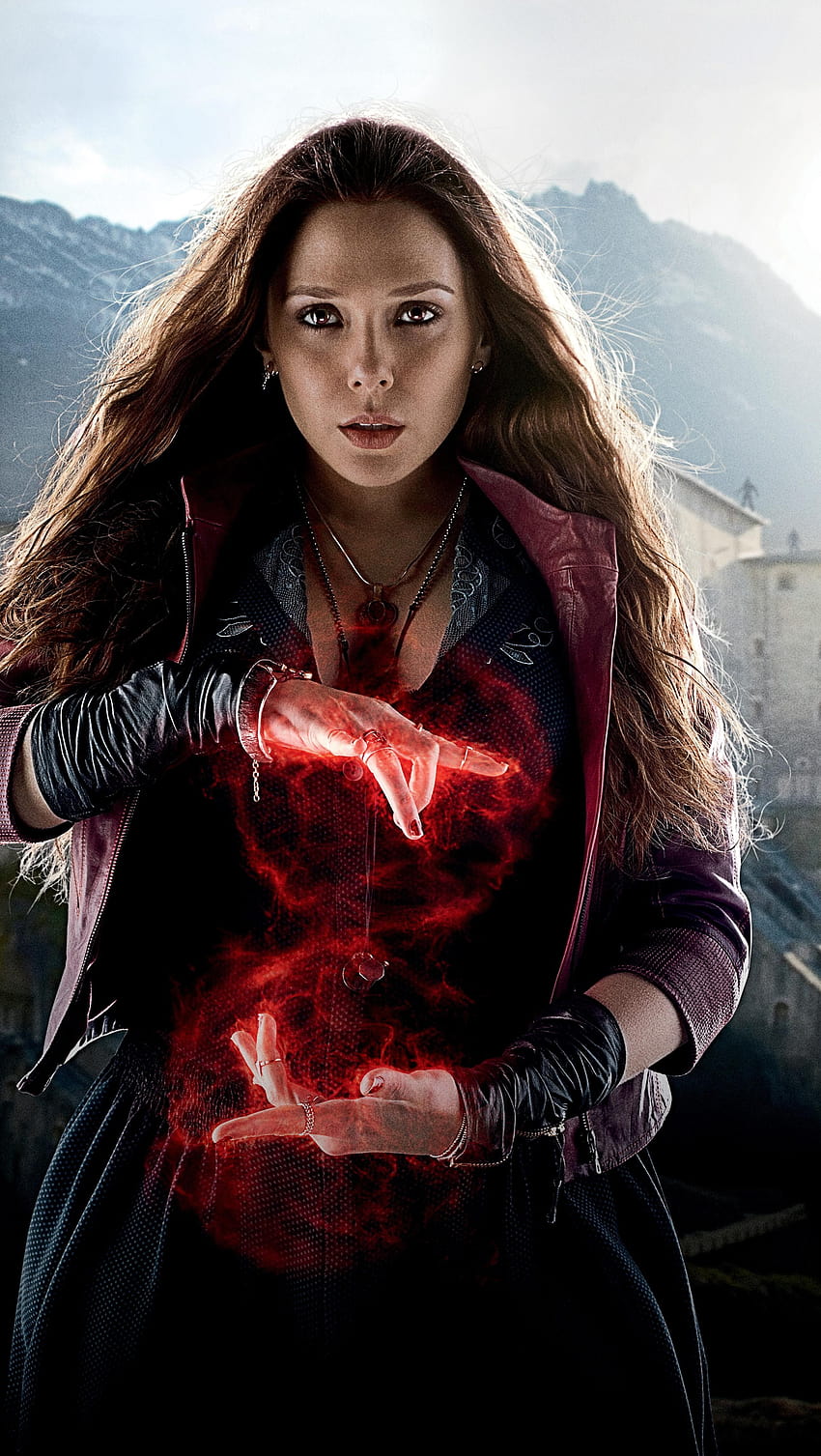 avengers age of ultron the avengers scarlet witch elizabeth olsen, avengers girls wallpaper ponsel HD