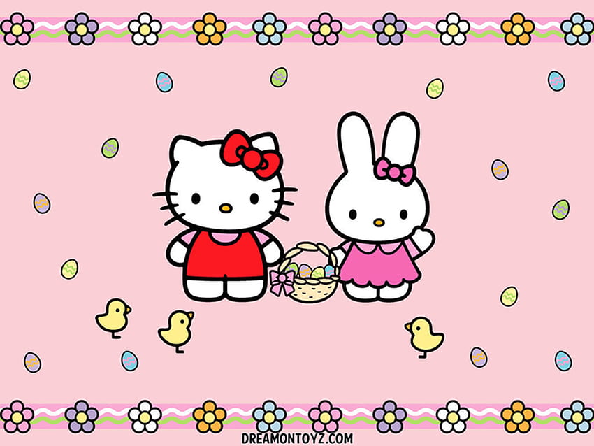 Hello Kitty Easter, hello kitty background png HD wallpaper