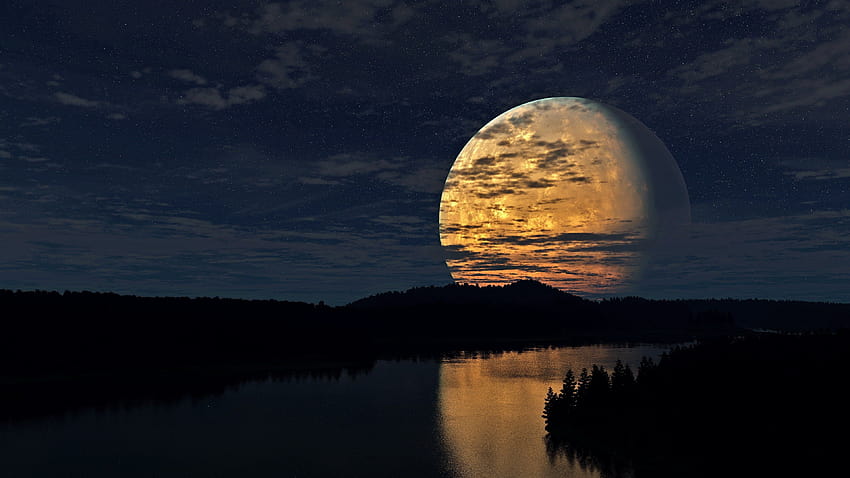 Summer moon HD wallpaper | Pxfuel