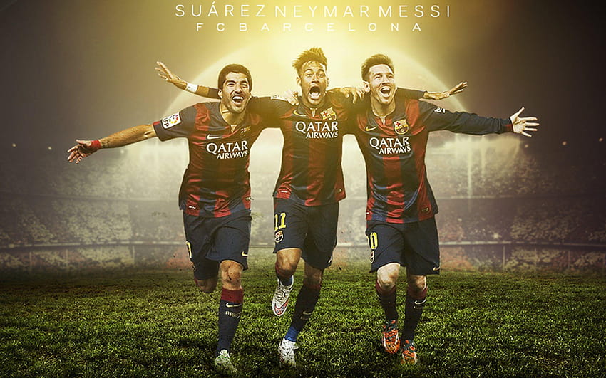 FC Barcelona 2015 Neymar Messi Suarez , Hintergründe, neymar barcelona HD-Hintergrundbild