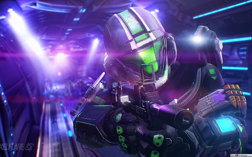 Halo 3: ODST, soldado de choque de queda orbital papel de parede HD