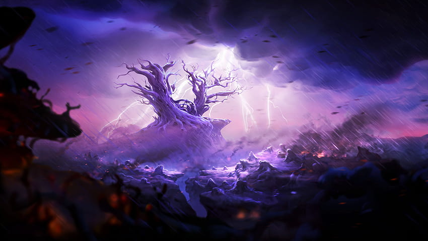 Ori and the Blind Forest on Dog, anime forest HD wallpaper