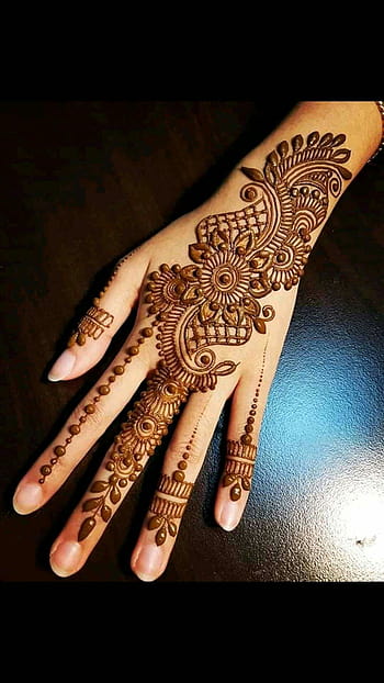 Jewellery mehndi design for beginners_Easy simple arebic mehandi ka desi...  | Henna designs, Arabic henna designs, Mehndi designs for beginners